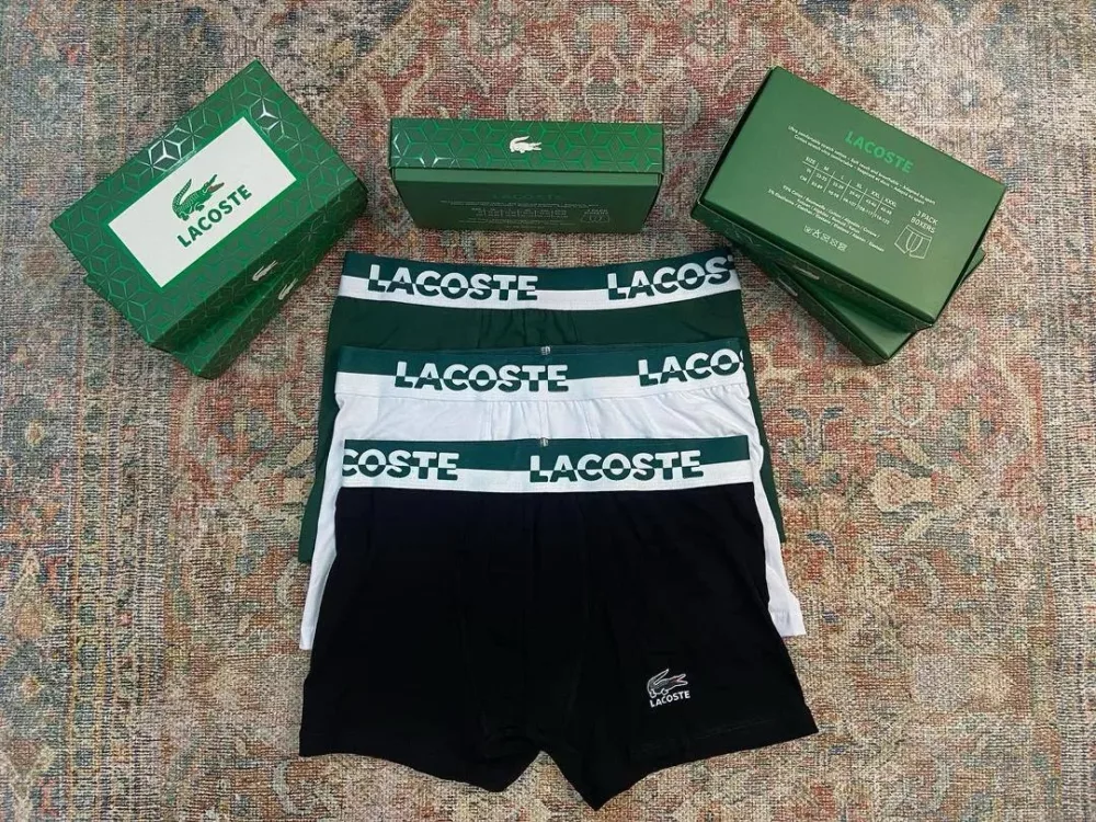 پک 3تایی شورت مردانه لاکوست LACOST اورجینال